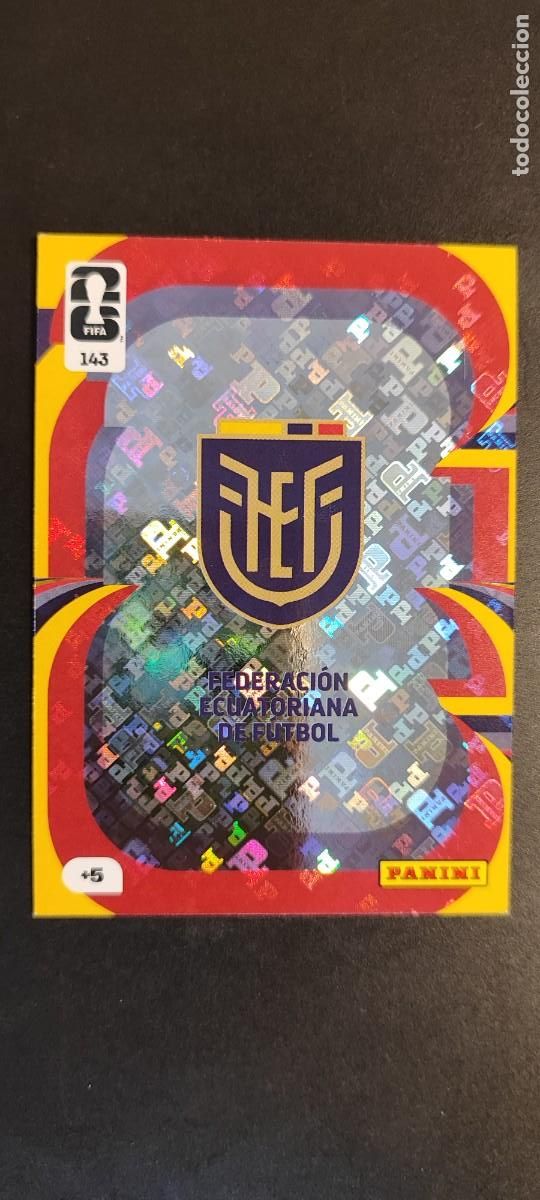 Cromos de F&uacute;tbol: ADRENALYN XL FIFA WORLD CUP 2026 CARD ESCUDO ECUADOR # 143 PANINI