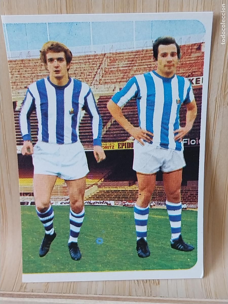 Figurine di Calcio: BORONAT - ARAQUISTAIN REAL SOCIEDAD RUIROMER A&Ntilde;O 1975 75 76 CROMO 120 **+ SIN PEGAR NUNCA ROMERO
