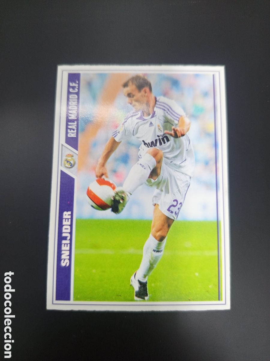 Cromos de Futebol: ❇️ CROMO ⚽ SNEIJDER REAL MADRID 15 07 08 2007 2008 MUNDICROMO ❇️