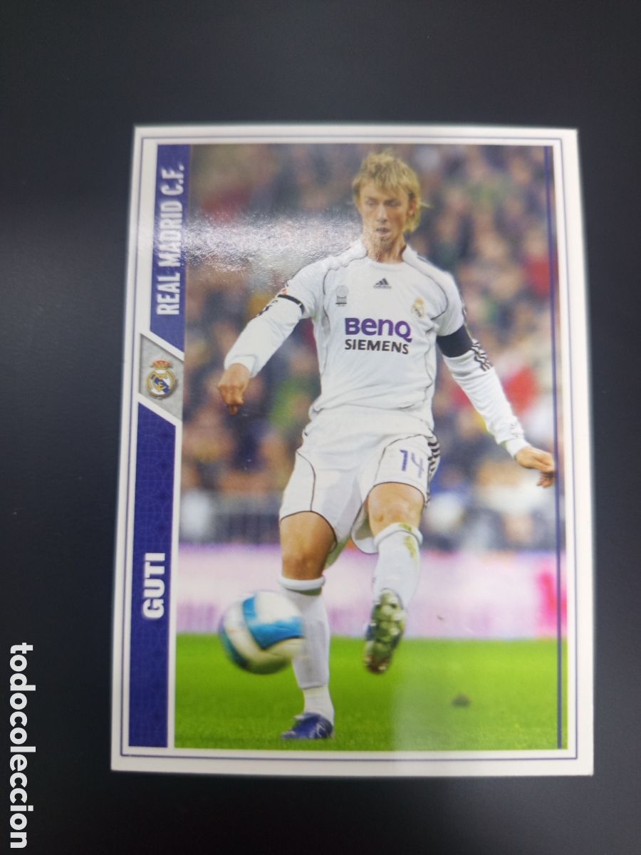 Cromos de F&uacute;tbol: ❇️ CROMO ⚽ GUTI REAL MADRID 07 08 2007 2008 MUNDICROMO ❇️