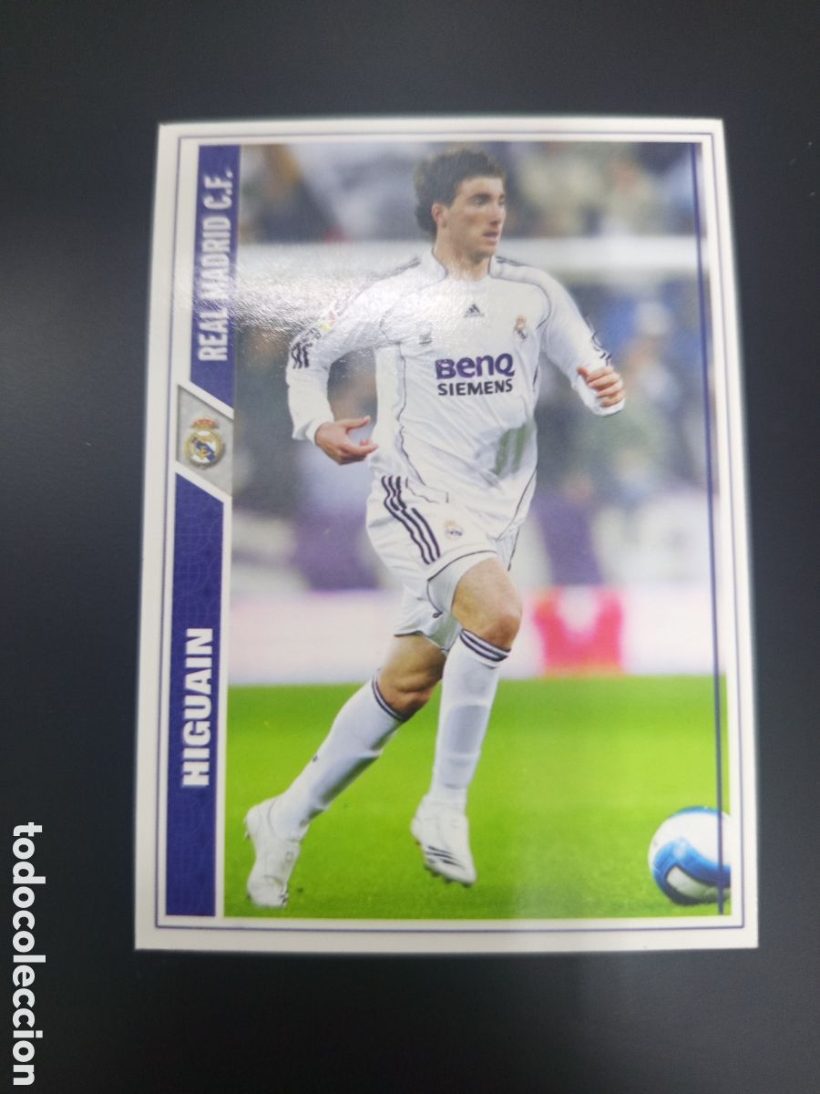 Cromos de F&uacute;tbol: ❇️ CROMO ⚽ HIGUA&Iacute;N REAL MADRID 23 07 08 2007 2008 MUNDICROMO ❇️