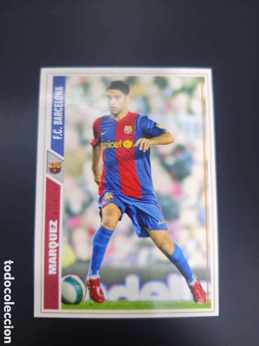 Cromos de F&uacute;tbol: ❇️ CROMO ⚽ M&Aacute;RQUEZ BARCELONA 40 07 08 2007 2008 MUNDICROMO ❇️