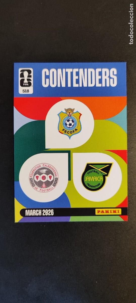 Cromos de F&uacute;tbol: ADRENALYN XL FIFA WORLD CUP 2026 CARD CONTENDERS # 518 PANINI