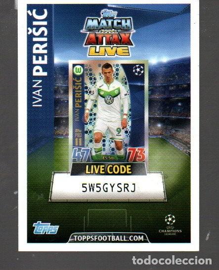 Figurine di Calcio: CROMO DE MATCH ATTAX LIVE DE TOPPS FOOTBALL CON IVAN PERISIC