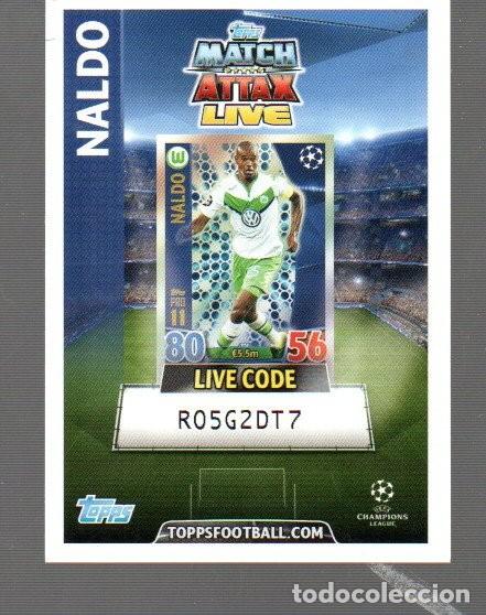 Figurine di Calcio: CROMO DE MATCH ATTAX LIVE DE TOPPS FOOTBALL CON NALDO