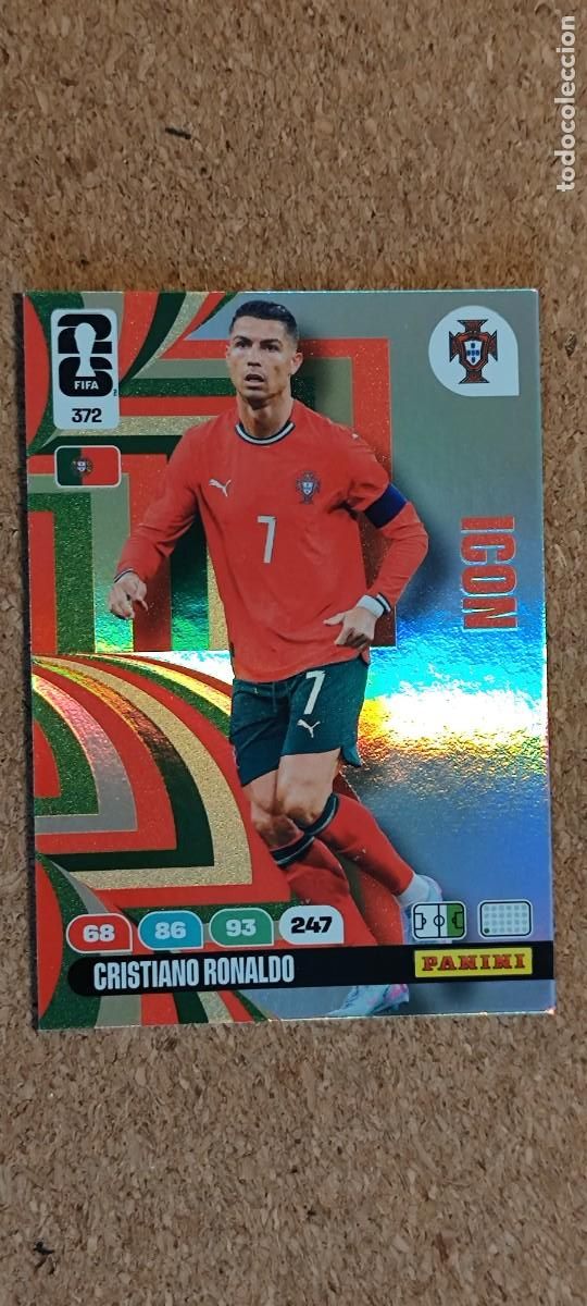 Fu&szlig;ball-Sticker: ADRENALYN XL FIFA WORLD CUP 2026 CARD ICON CRISTIANO RONALDO PORTUGAL # 372 PANINI