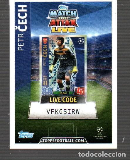 Cartes &agrave; collectionner de Football: CROMO DE MATCH ATTAX LIVE DE TOPPS FOOTBALL CON PETR CECH
