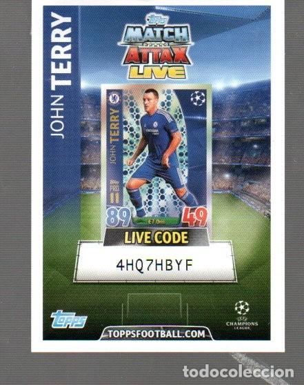 Cartes &agrave; collectionner de Football: CROMO DE MATCH ATTAX LIVE DE TOPPS FOOTBALL CON JOHN TERRY