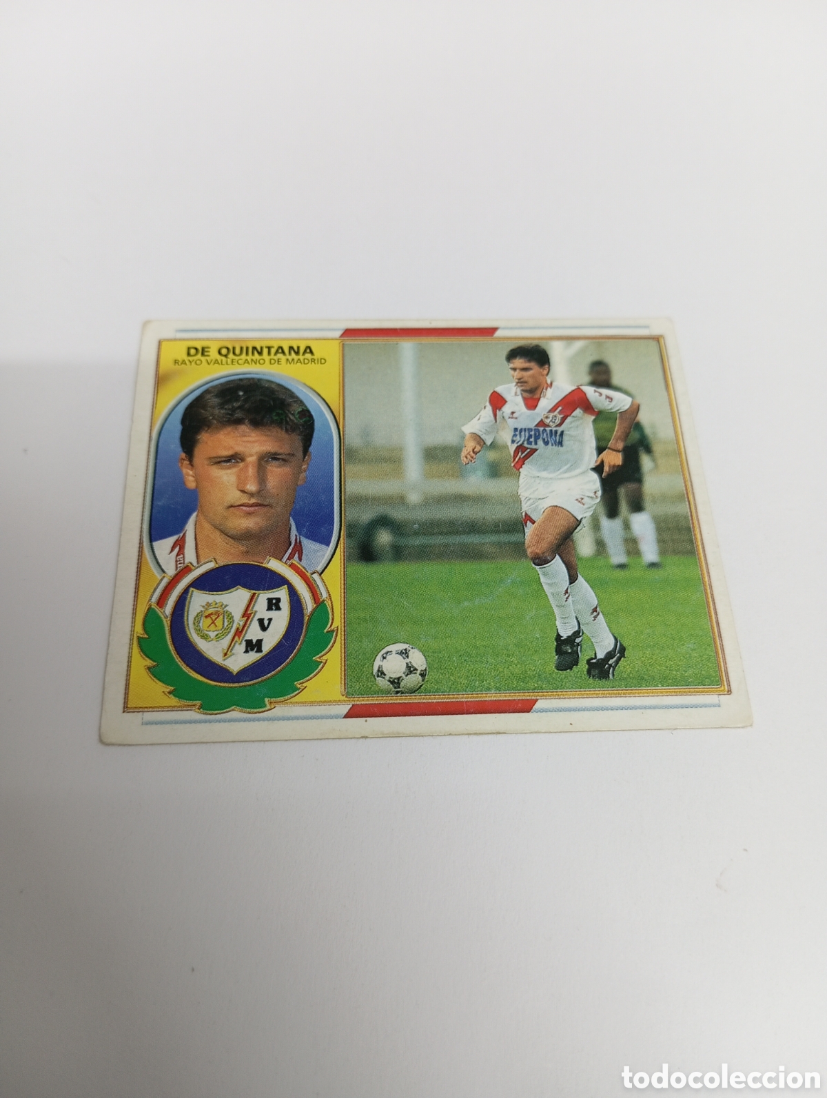 Cromos de F&uacute;tbol: DE QUINTANA Rayo Vallecano Liga Este 1996 1997 PANINI 96 97