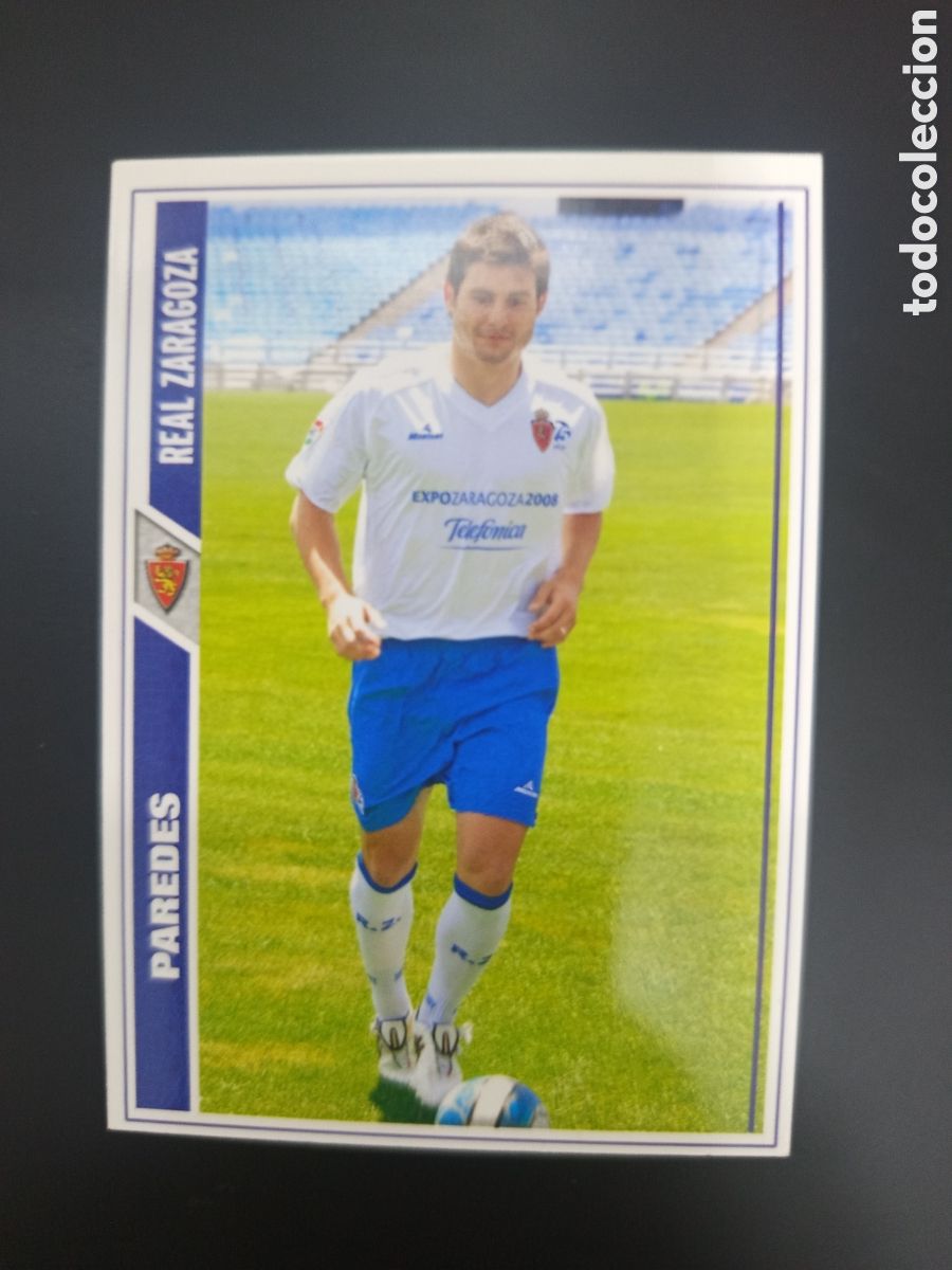 Figurine di Calcio: ❇️ CROMO ⚽ PAREDES ZARAGOZA 07 08 2007 2008 MUNDICROMO ❇️