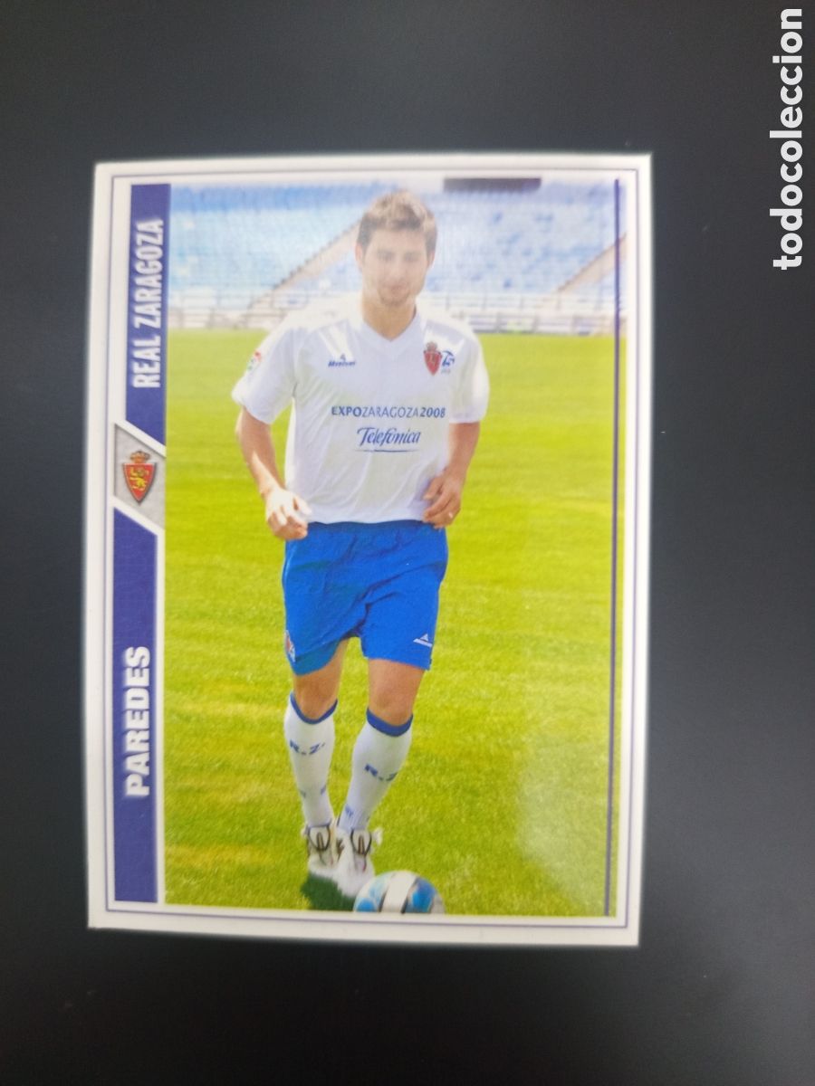 Figurine di Calcio: ❇️ CROMO ⚽ PAREDES ZARAGOZA 07 08 2007 2008 MUNDICROMO ❇️