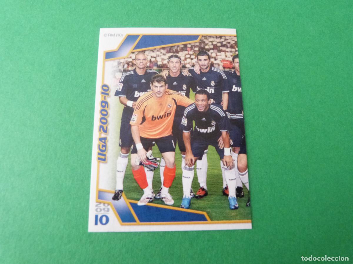 Cromos de F&uacute;tbol: CROMO FUTBOL ALINEACION REAL MADRID C.F. SIN PEGAR N&ordm; 12 ALBUM REAL MADRID C.F. 2009-2010/09-10