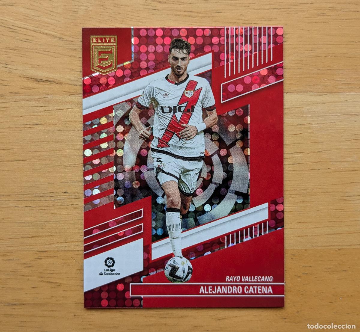 Cromos de F&uacute;tbol: PANINI DONRUSS ELITE LA LIGA 2022-2023 - ALEJANDRO CATENA - RAYO VALLECANO - PARALELA RED DISCO