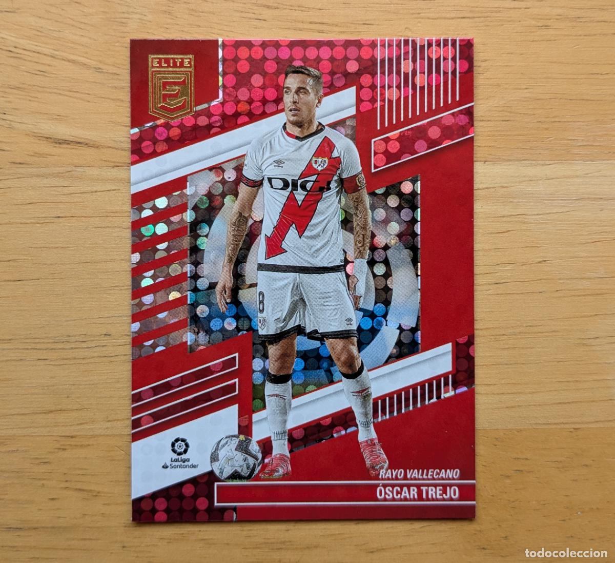 Cromos de F&uacute;tbol: PANINI DONRUSS ELITE LA LIGA 2022-2023 - OSCAR TREJO - RAYO VALLECANO - PARALELA RED DISCO