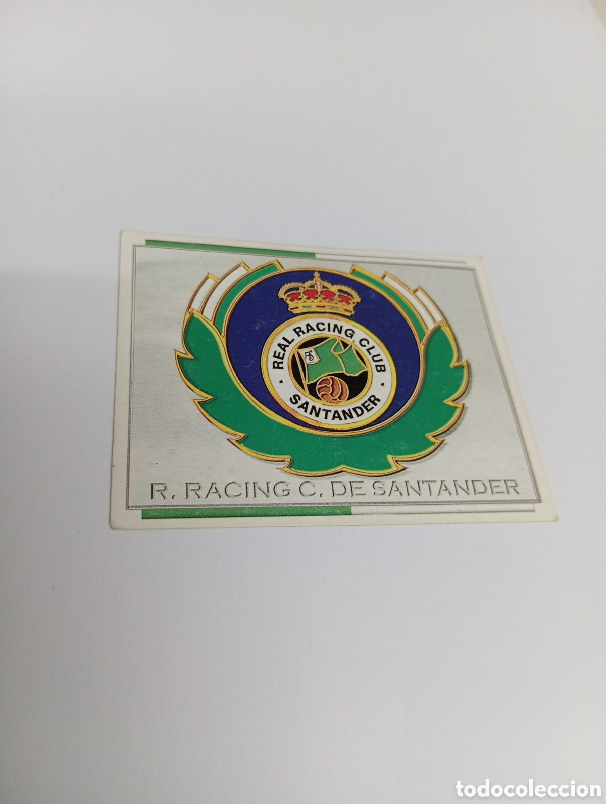 Cromos de Futebol: ESCUDO Racing de Santander Liga Este 1996 1997 PANINI 96 97