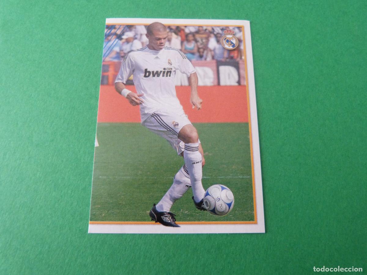 Fu&szlig;ball-Sticker: CROMO FUTBOL PELLEGRINI REAL MADRID C.F. SIN PEGAR N&ordm; 49 ALBUM REAL MADRID C.F. 2009-2010/09-10