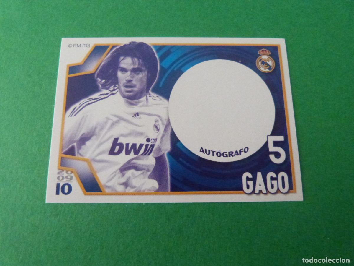 Fu&szlig;ball-Sticker: CROMO FUTBOL GAGO REAL MADRID C.F. SIN PEGAR N&ordm; 59 ALBUM REAL MADRID C.F. 2009-2010/09-10