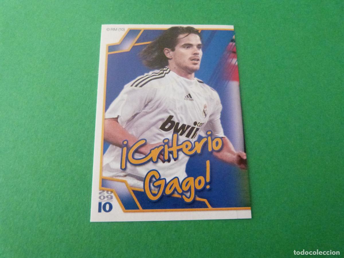 Fu&szlig;ball-Sticker: CROMO FUTBOL GAGO REAL MADRID C.F. SIN PEGAR N&ordm; 60 ALBUM REAL MADRID C.F. 2009-2010/09-10
