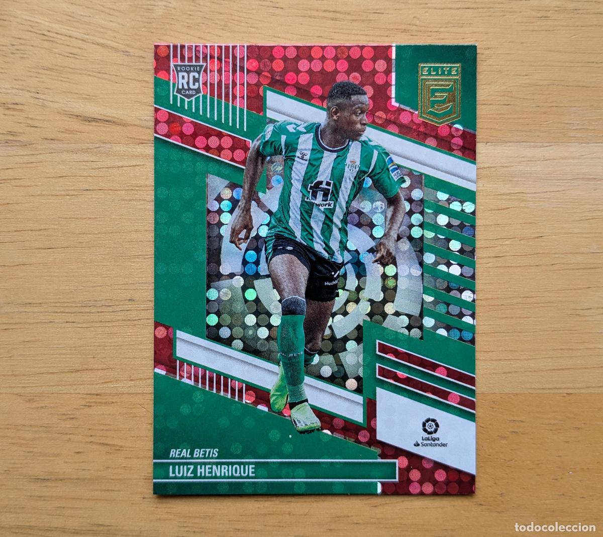 Cromos de F&uacute;tbol: PANINI DONRUSS ELITE LA LIGA 2022-2023 - LUIZ HENRIQUE - REAL BETIS - PARALELA RED DISCO