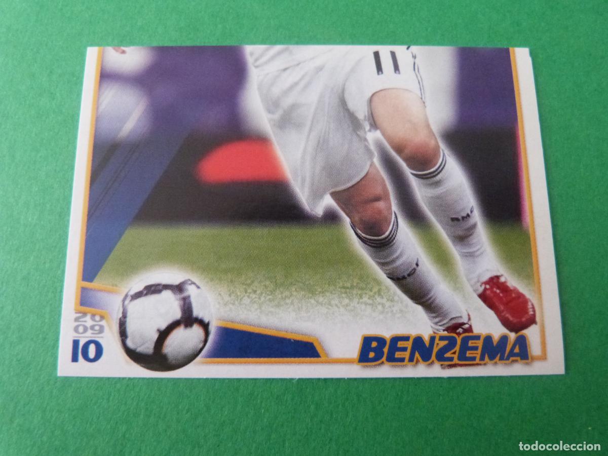 Cromos de F&uacute;tbol: CROMO FUTBOL BENZEMA REAL MADRID C.F. SIN PEGAR N&ordm; 93 ALBUM REAL MADRID C.F. 2009-2010/09-10