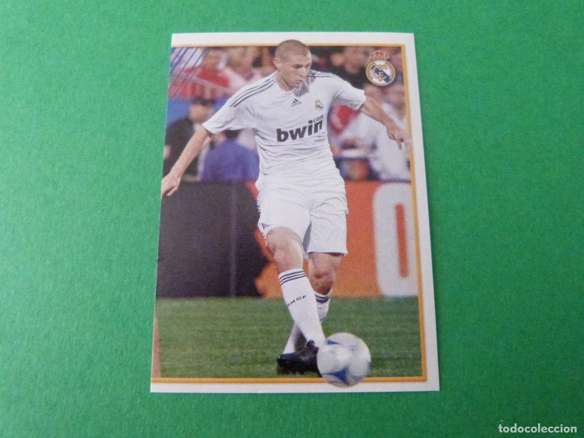 Cromos de F&uacute;tbol: CROMO FUTBOL BENZEMA REAL MADRID C.F. SIN PEGAR N&ordm; 97 ALBUM REAL MADRID C.F. 2009-2010/09-10