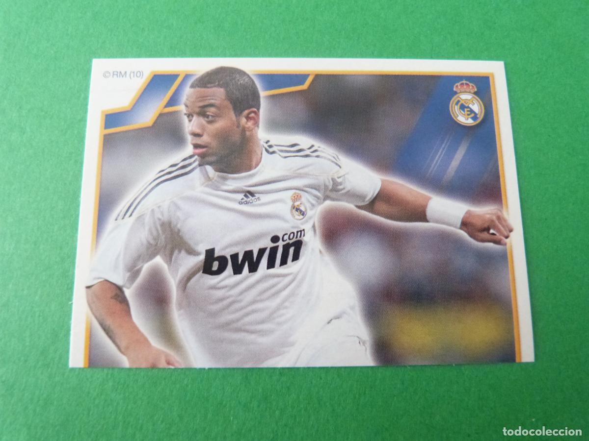 Cromos de F&uacute;tbol: CROMO FUTBOL MARCELO REAL MADRID C.F. SIN PEGAR N&ordm; 98 ALBUM REAL MADRID C.F. 2009-2010/09-10