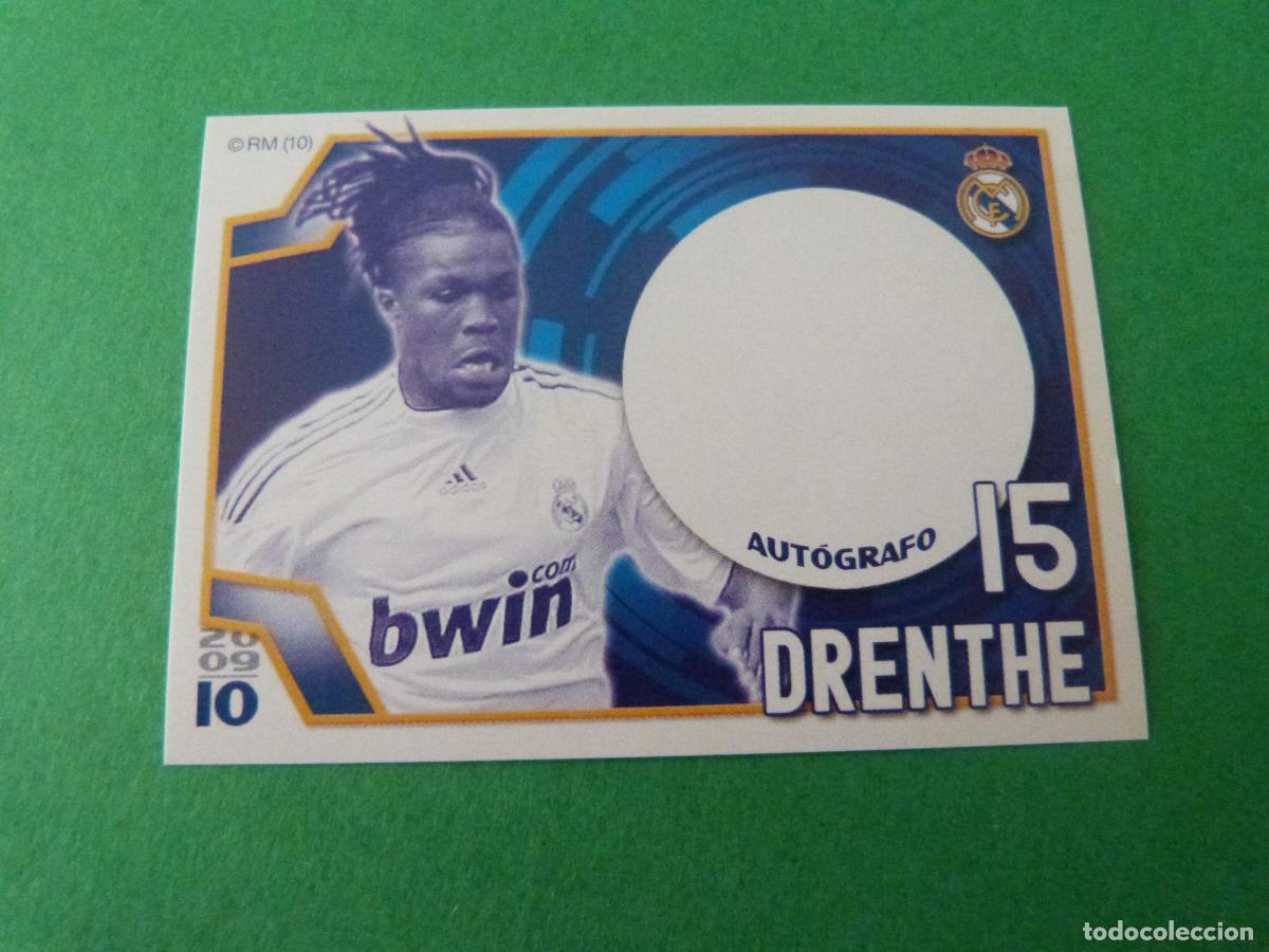 Cromos de F&uacute;tbol: CROMO FUTBOL DRENTHE REAL MADRID C.F. SIN PEGAR N&ordm; 119 ALBUM REAL MADRID C.F. 2009-2010/09-10