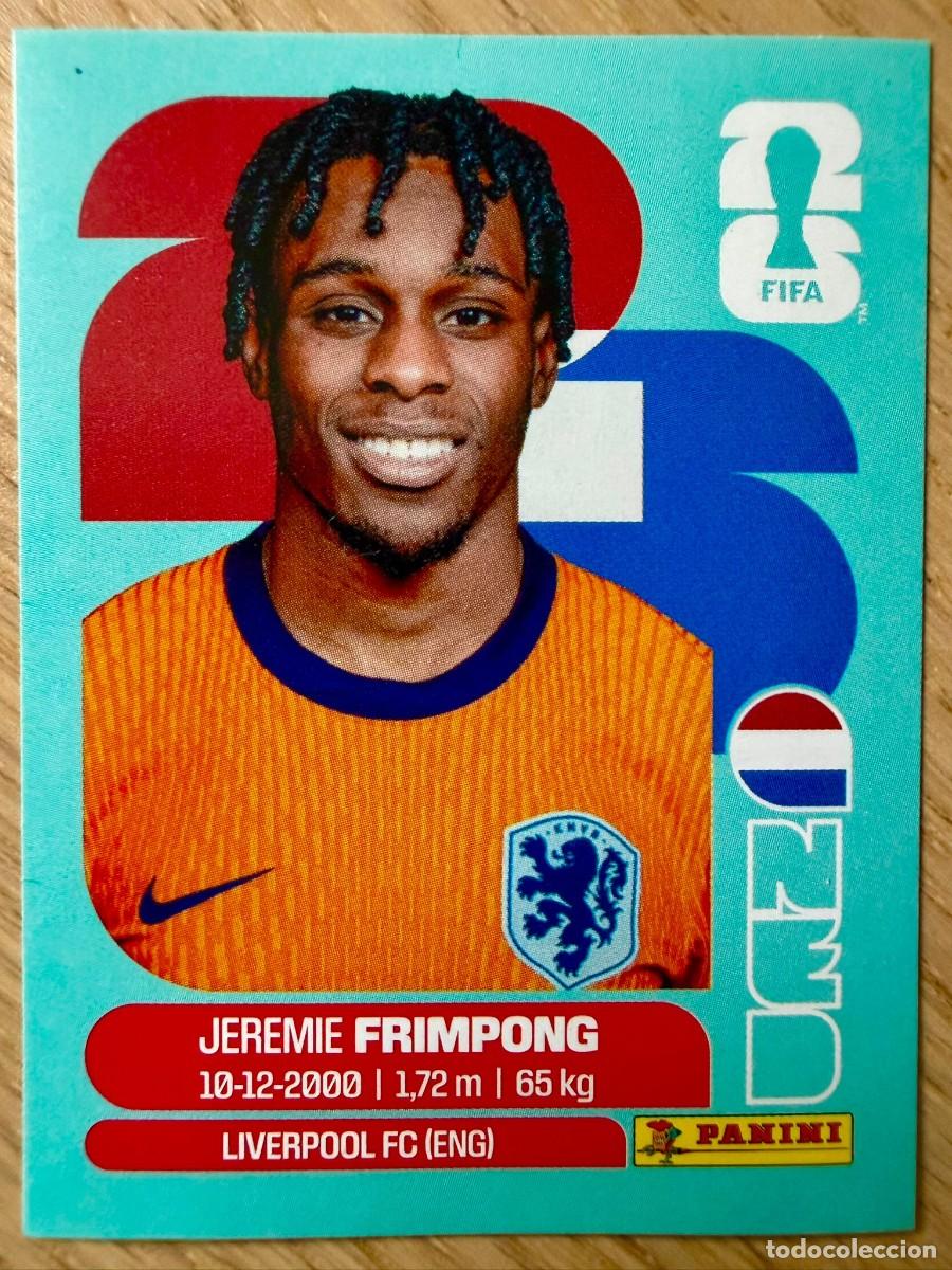 Cromos de F&uacute;tbol: NED8 NED 8 FRIMPONG HOLANDA PAISES BAJOS MUNDIAL FIFA WORLD CUP 2026 26 STICKER PANINI SIN PEGAR