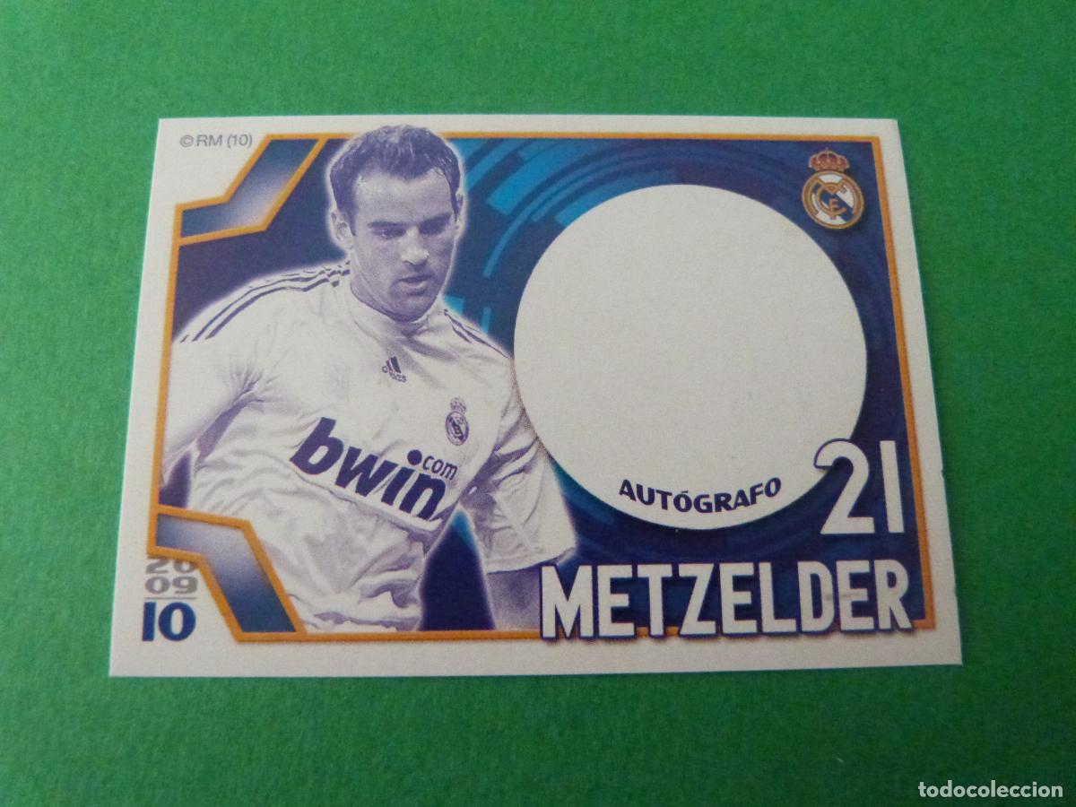Cromos de F&uacute;tbol: CROMO FUTBOL METZELDER REAL MADRID C.F. SIN PEGAR N&ordm; 143 ALBUM REAL MADRID C.F. 2009-2010/09-10