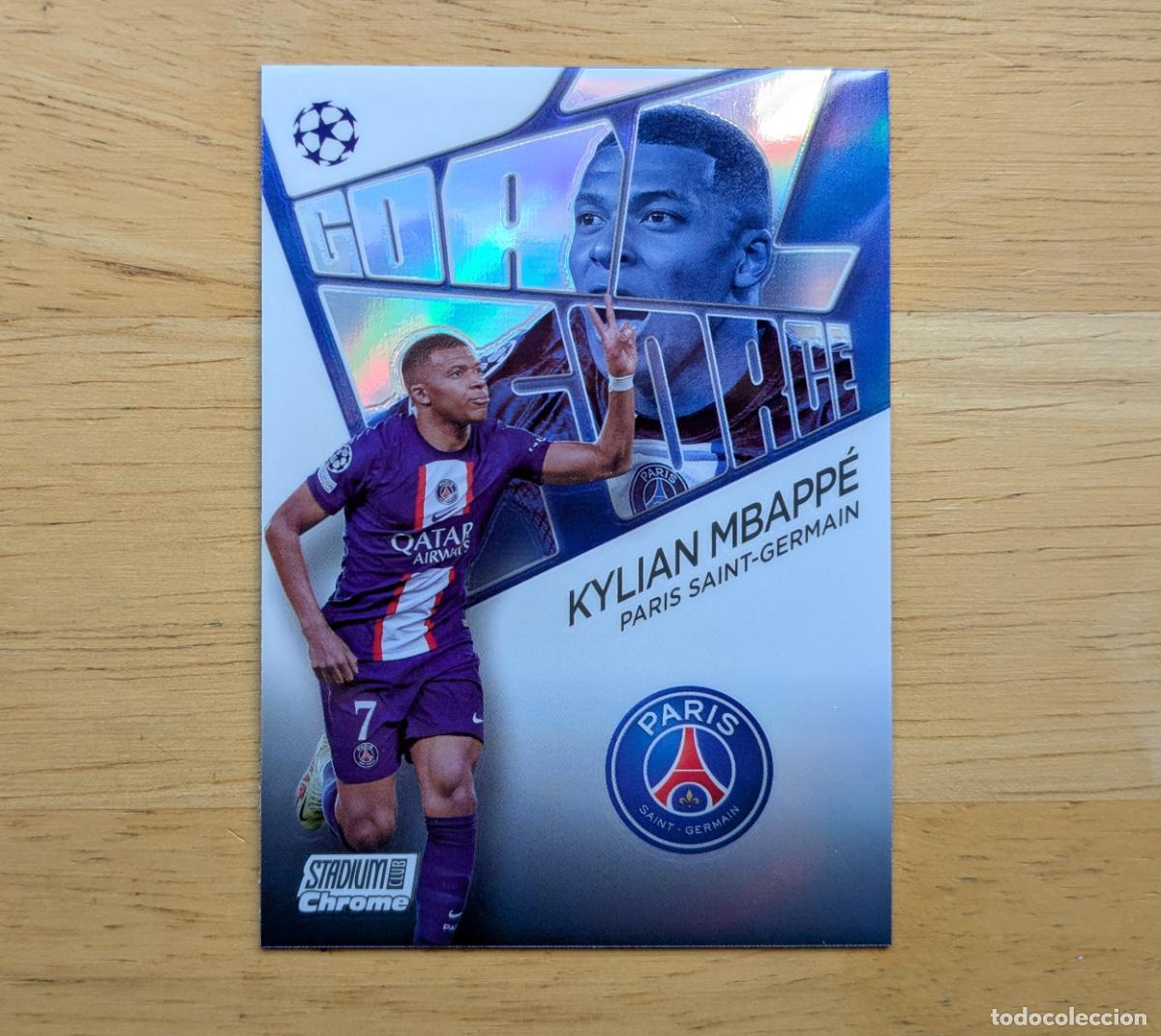 Cromos de F&uacute;tbol: TOPPS STADIUM CHROME 2022-2023 - KYLIAN MBAPPE - GOAL FORCE - PARIS SAINT-GERMAIN