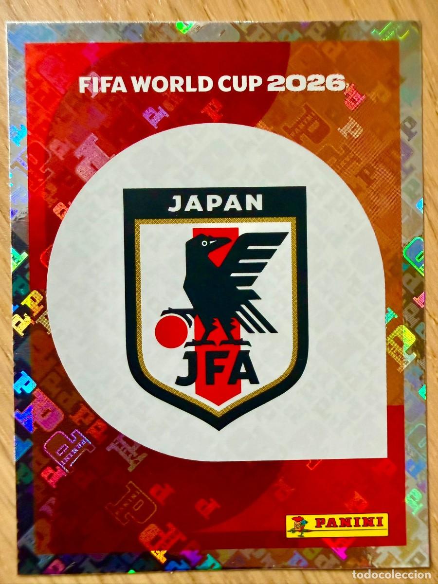Cromos de F&uacute;tbol: JPN1 JPN 1 ESCUDO JAPON MUNDIAL FIFA WORLD CUP 2026 26 STICKER CROMO PANINI SIN PEGAR
