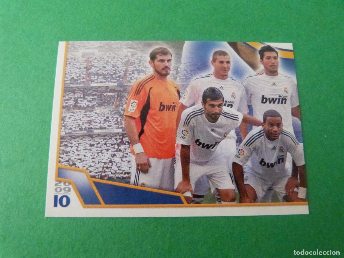 Cromos de F&uacute;tbol: CROMO FUTBOL ALINEACION REAL MADRID C.F. SIN PEGAR N&ordm; 179 ALBUM REAL MADRID C.F. 2009-2010/09-10
