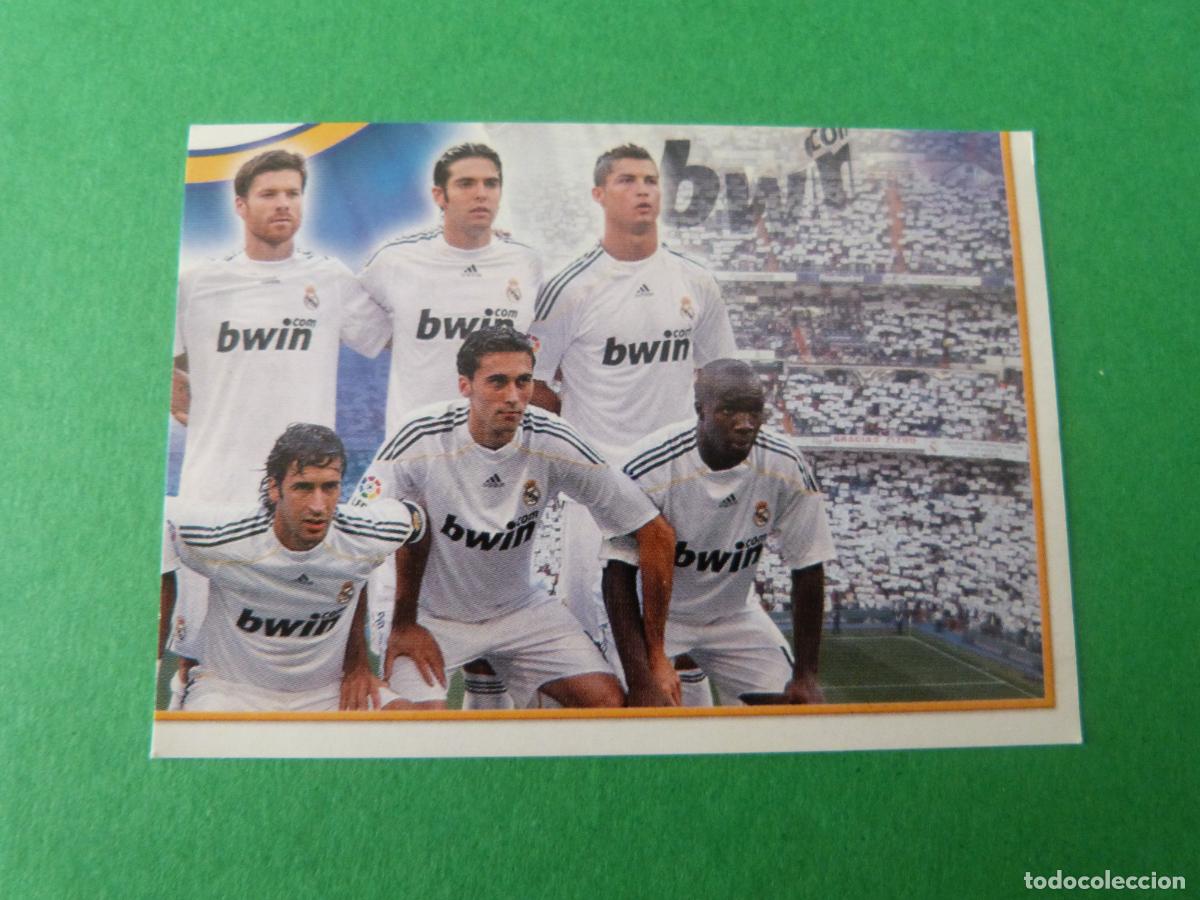 Cromos de F&uacute;tbol: CROMO FUTBOL ALINEACION REAL MADRID C.F. SIN PEGAR N&ordm; 180 ALBUM REAL MADRID C.F. 2009-2010/09-10