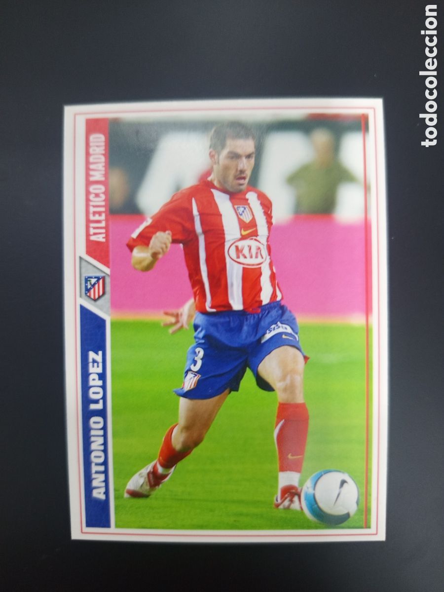 Football Stickers: ❇️ CROMO ⚽ ANTONIO L&Oacute;PEZ ATL&Eacute;TICO DE MADRID 07 08 2007 2008 MUNDICROMO ❇️