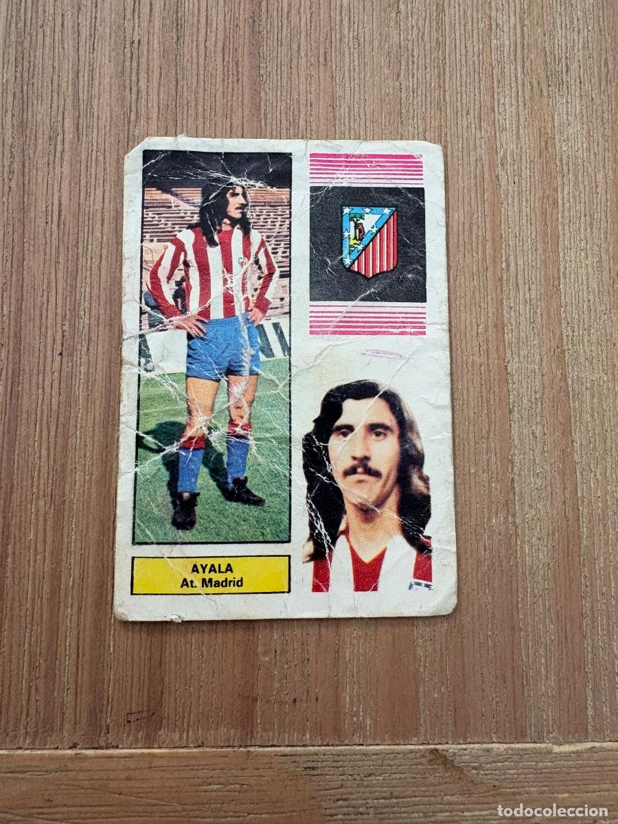 Cromos de F&uacute;tbol: 21. CROMO DESPEGADO LIGA FHER AYALA ATL&Eacute;TICO DE MADRID 1974-75 74&ndash;75