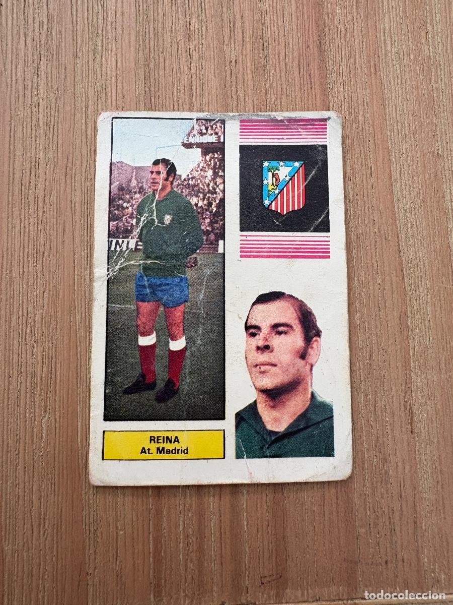 Cromos de F&uacute;tbol: 21. CROMO DESPEGADO LIGA FHER REINA ATL&Eacute;TICO DE MADRID 1974-75 74&ndash;75