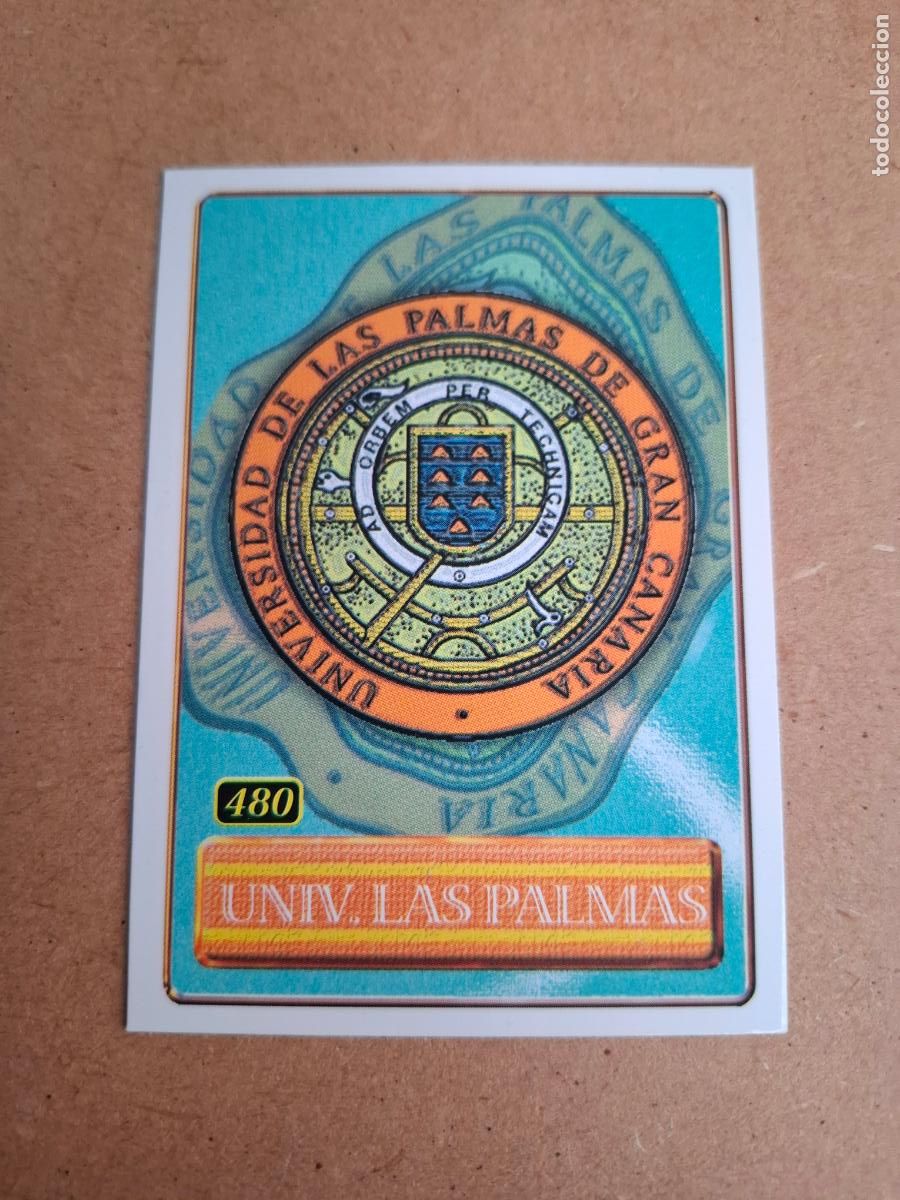 Cromos de F&uacute;tbol: MUNDICROMO 2000 2001 00 01 - 480 UNIVERSIDAD DE LAS PALMAS - ESCUDO / MAS PALOMAS