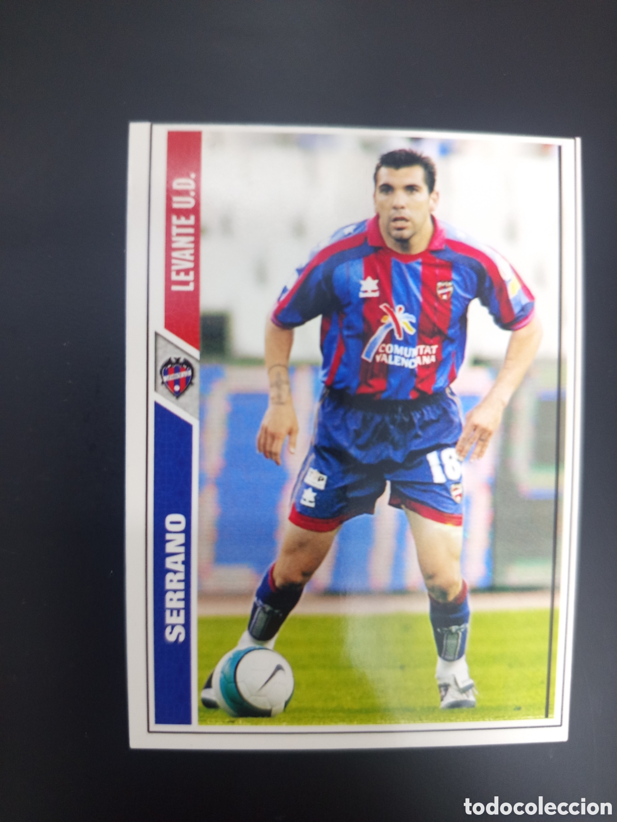 Football Stickers: ❇️ CROMO ⚽ SERRANO LEVANTE 07 08 2007 2008 MUNDICROMO ❇️