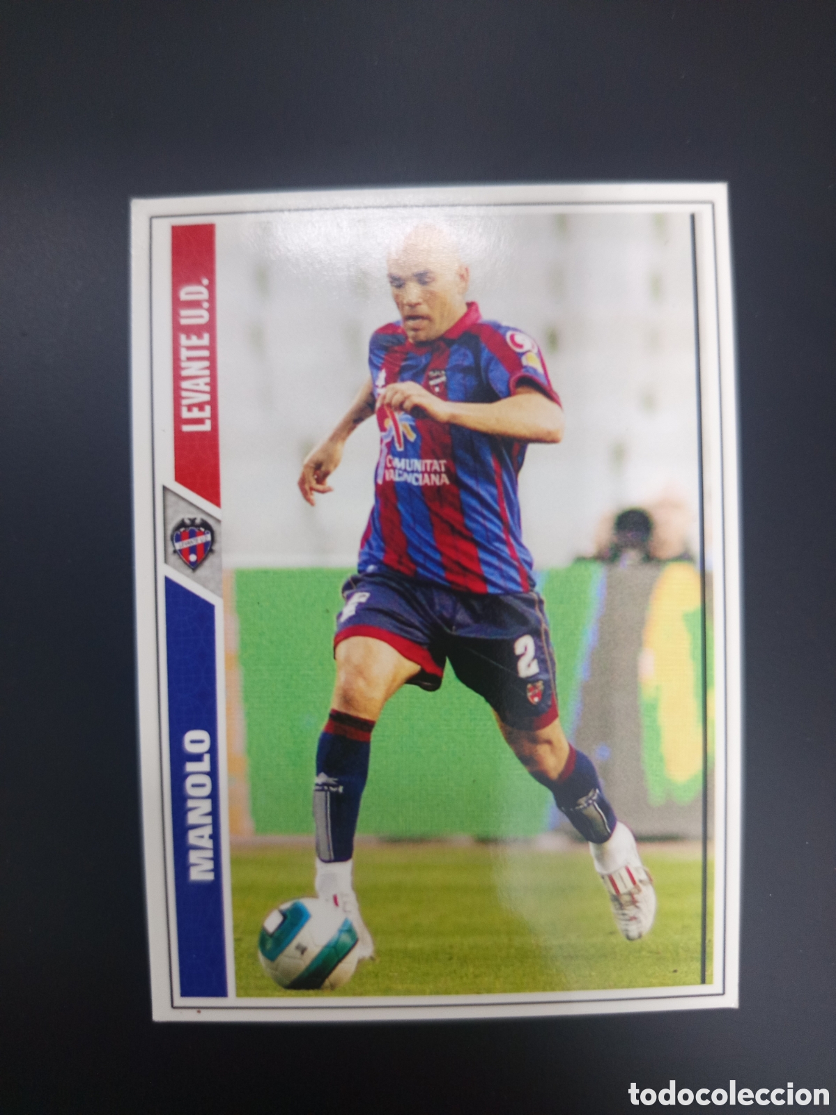 Fu&szlig;ball-Sticker: ❇️ CROMO ⚽ MANOLO LEVANTE 07 08 2007 2008 MUNDICROMO ❇️