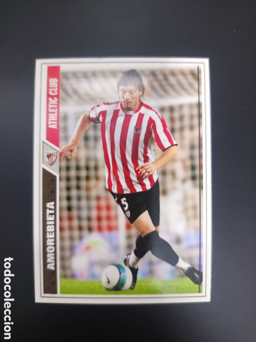 Fu&szlig;ball-Sticker: ❇️ CROMO ⚽ AMOREBIETA ATHLETIC DE BILBAO 07 08 2007 2008 MUNDICROMO ❇️
