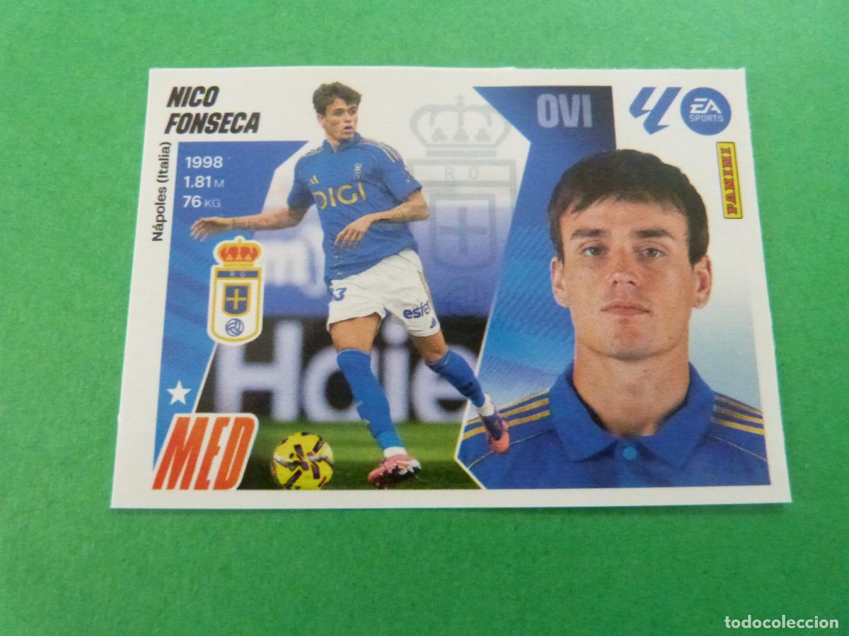 Cromos de F&uacute;tbol: CROMO FUTBOL FONSECA REAL OVIEDO C.F. SIN PEGAR FICHAJE N&ordm; 26 INVIERNO LIGA ESTE 2025-2026/25-26