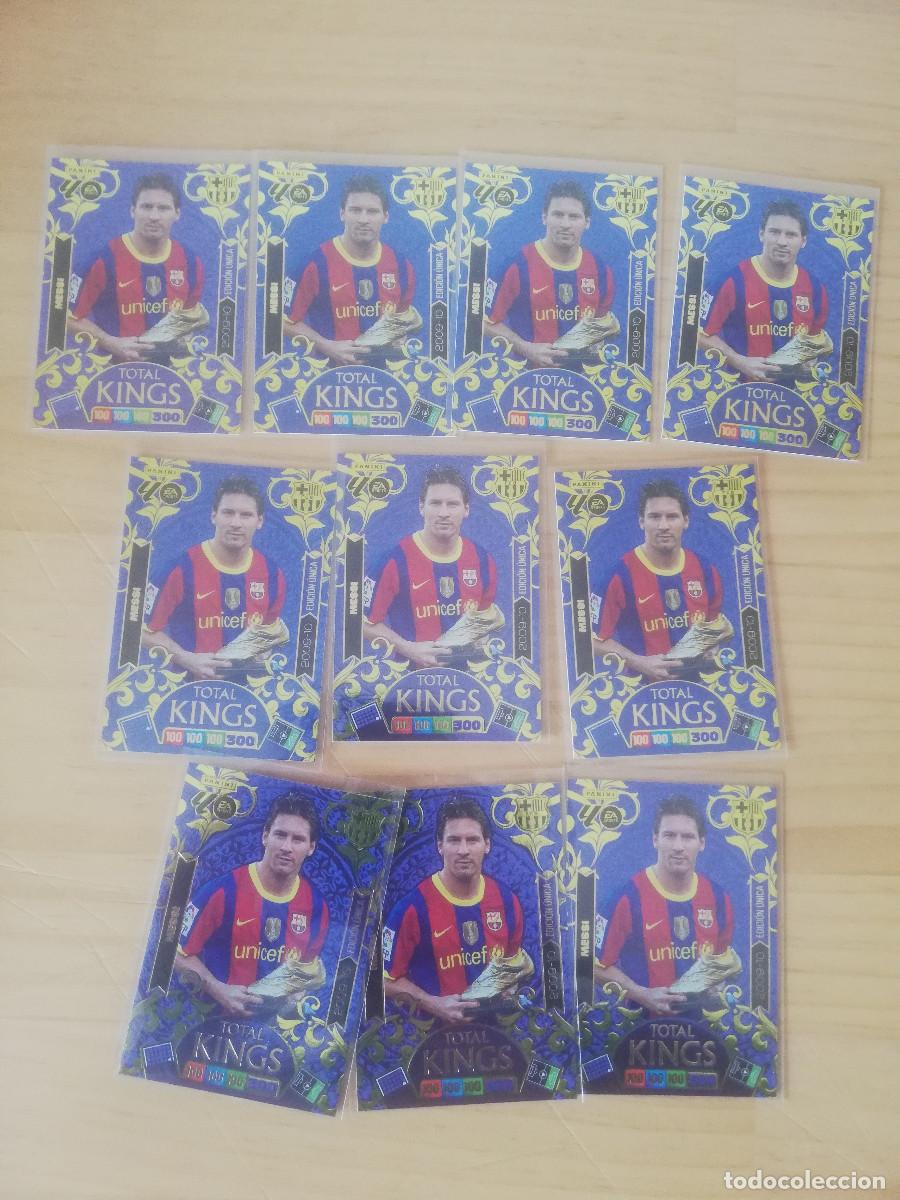 Cromos de F&uacute;tbol: Messi (x10) Total Kings (2009/2010 Adrenalyn 2026