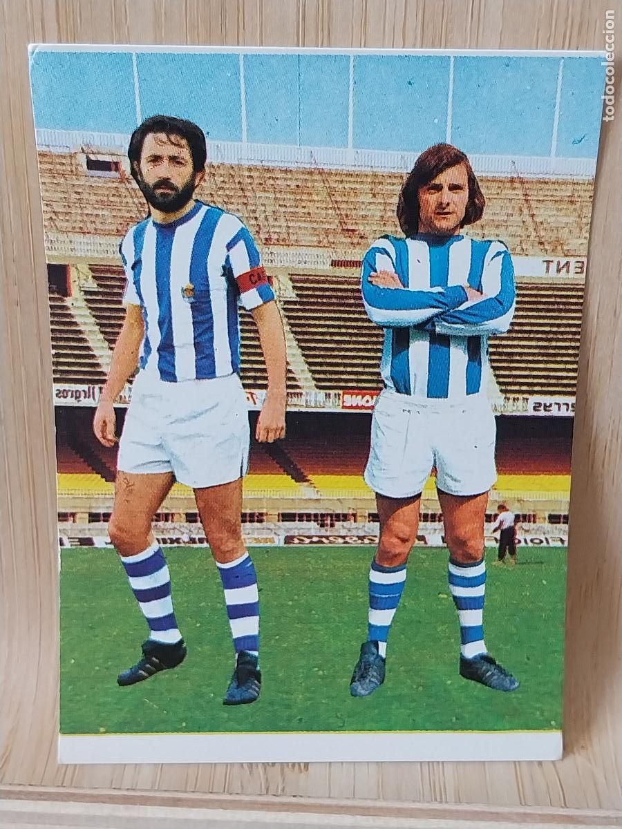 Cromos de F&uacute;tbol: URANGA - ARZAC REAL SOCIEDAD RUIROMER A&Ntilde;O 1975 75 76 CROMO 114 **+ SIN PEGAR NUNCA ROMERO
