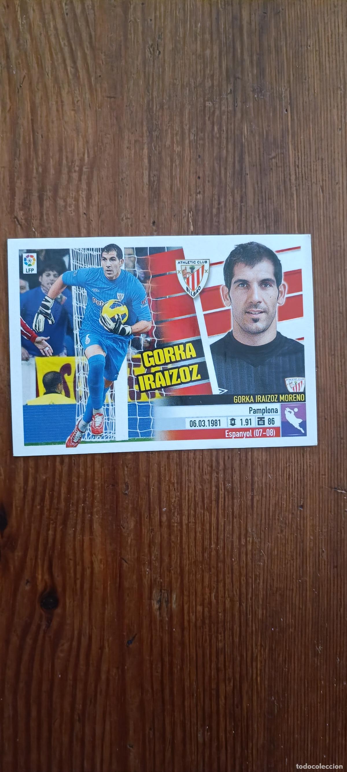 Cromos de F&uacute;tbol: CROMO ERROR CORREGIDO GORKA IRAIZOZ - ATHLETIC CLUB BILBAO N&ordm; 1 LIGA ESTE 2013 2014 - 13 14