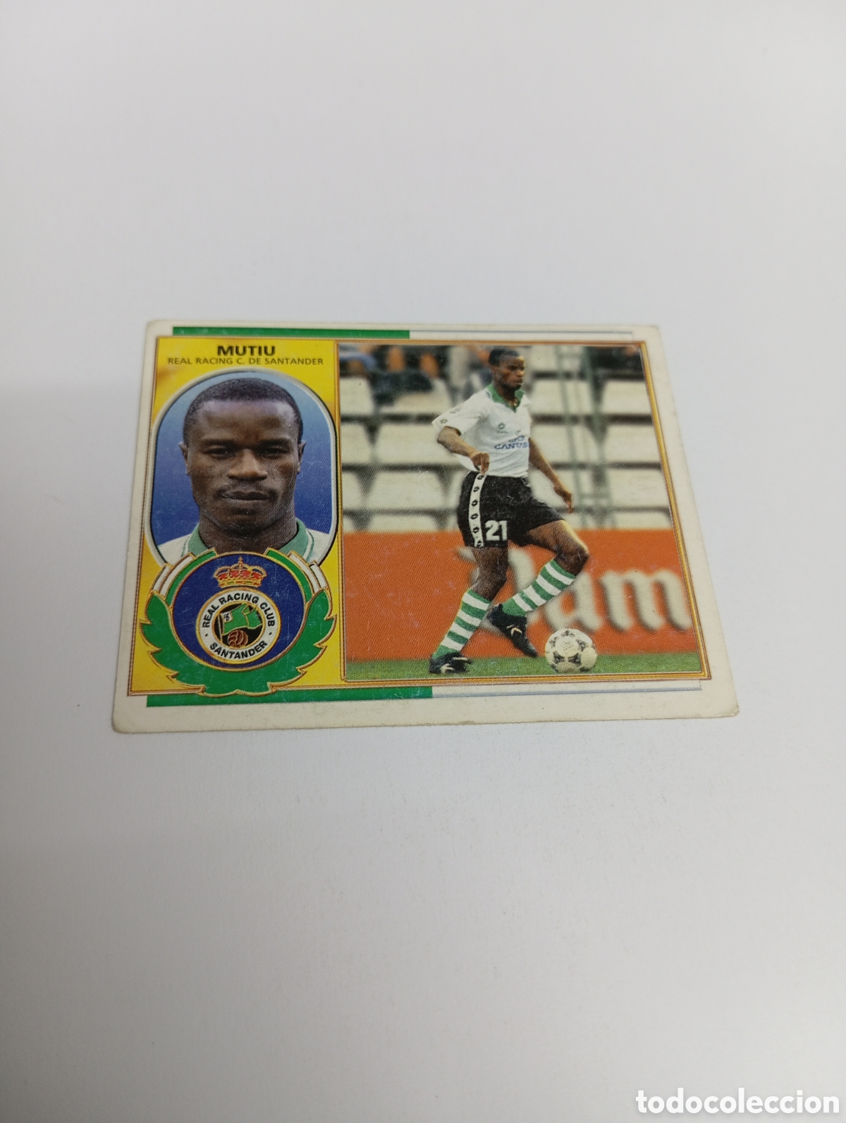 Cromos de F&uacute;tbol: MUTIU BAJA Racing de Santander Liga Este 1996 1997 PANINI 96 97