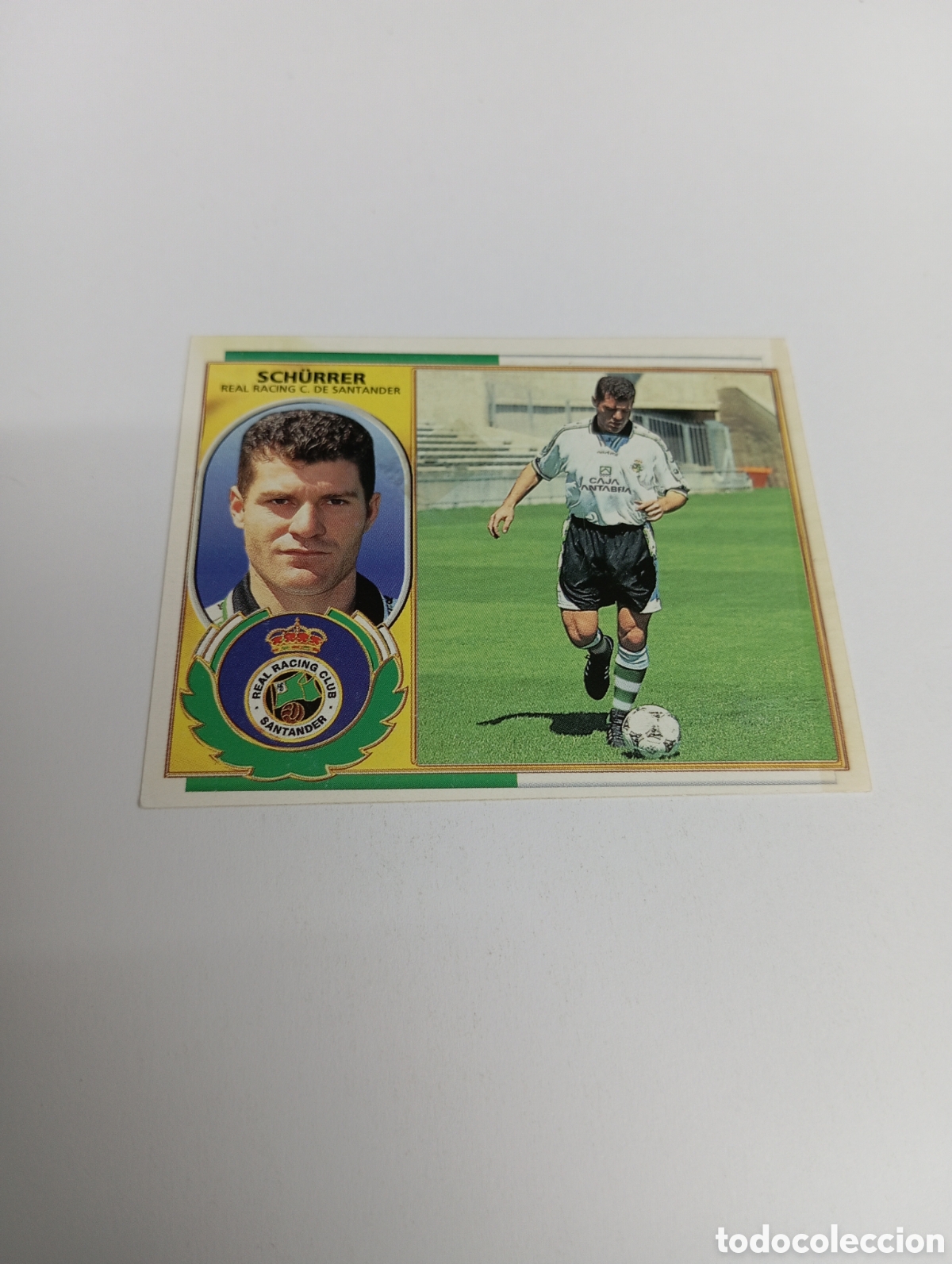 Cromos de F&uacute;tbol: SCHURRER COLOCA Racing de Santander Liga Este 1996 1997 PANINI 96 97