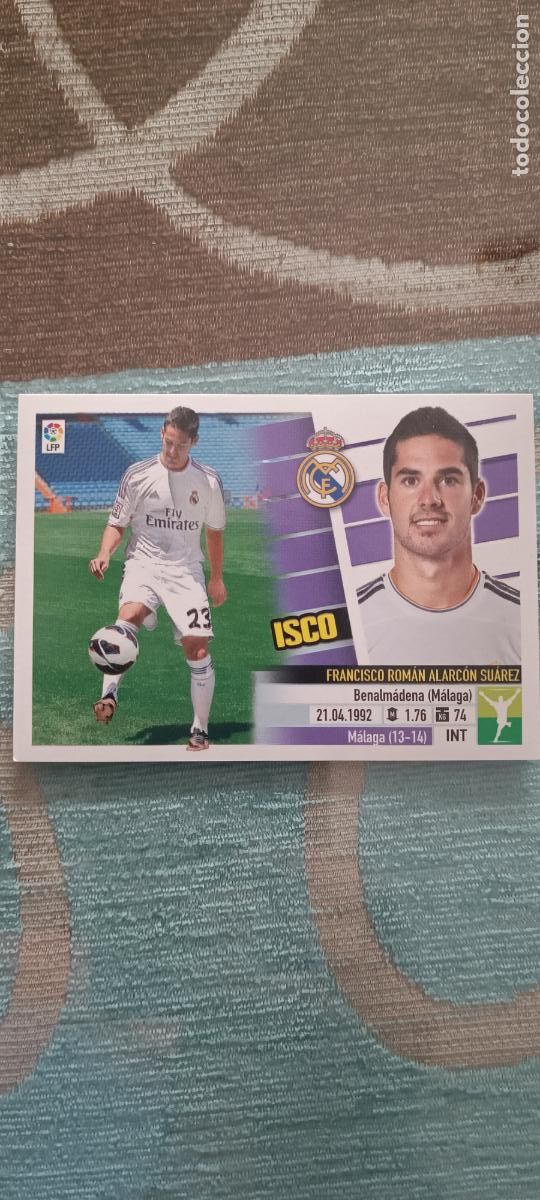 Cromos de F&uacute;tbol: ISCO FICHAJE 7 VERSI&Oacute;N LIGA ESTE 2013 2014 13 14. NUNCA PEGADO.
