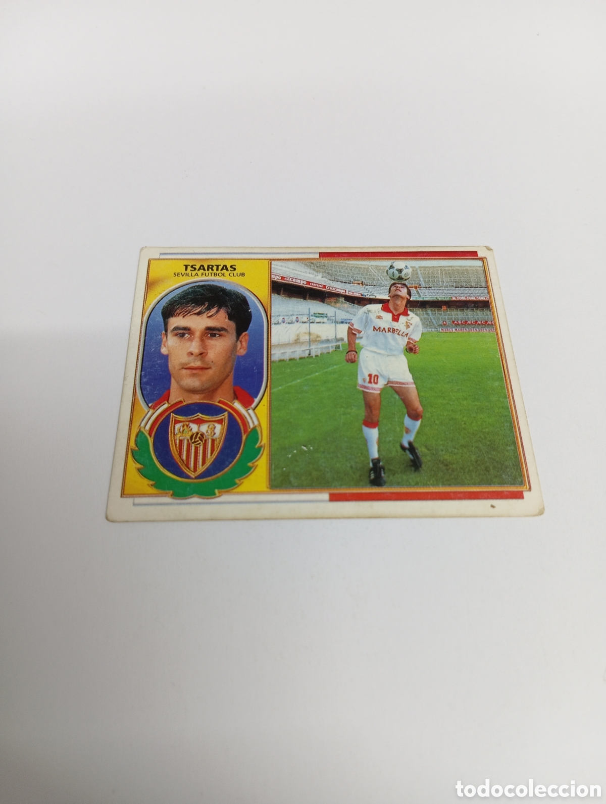 Cromos de F&uacute;tbol: TSARTAS Sevilla Liga Este 1996 1997 PANINI 96 97