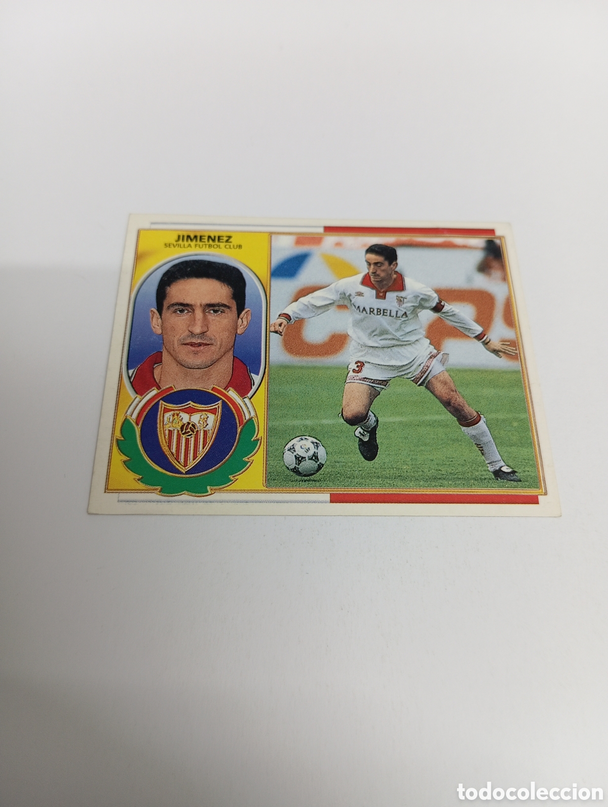 Cromos de F&uacute;tbol: JIM&Eacute;NEZ Sevilla Liga Este 1996 1997 PANINI 96 97