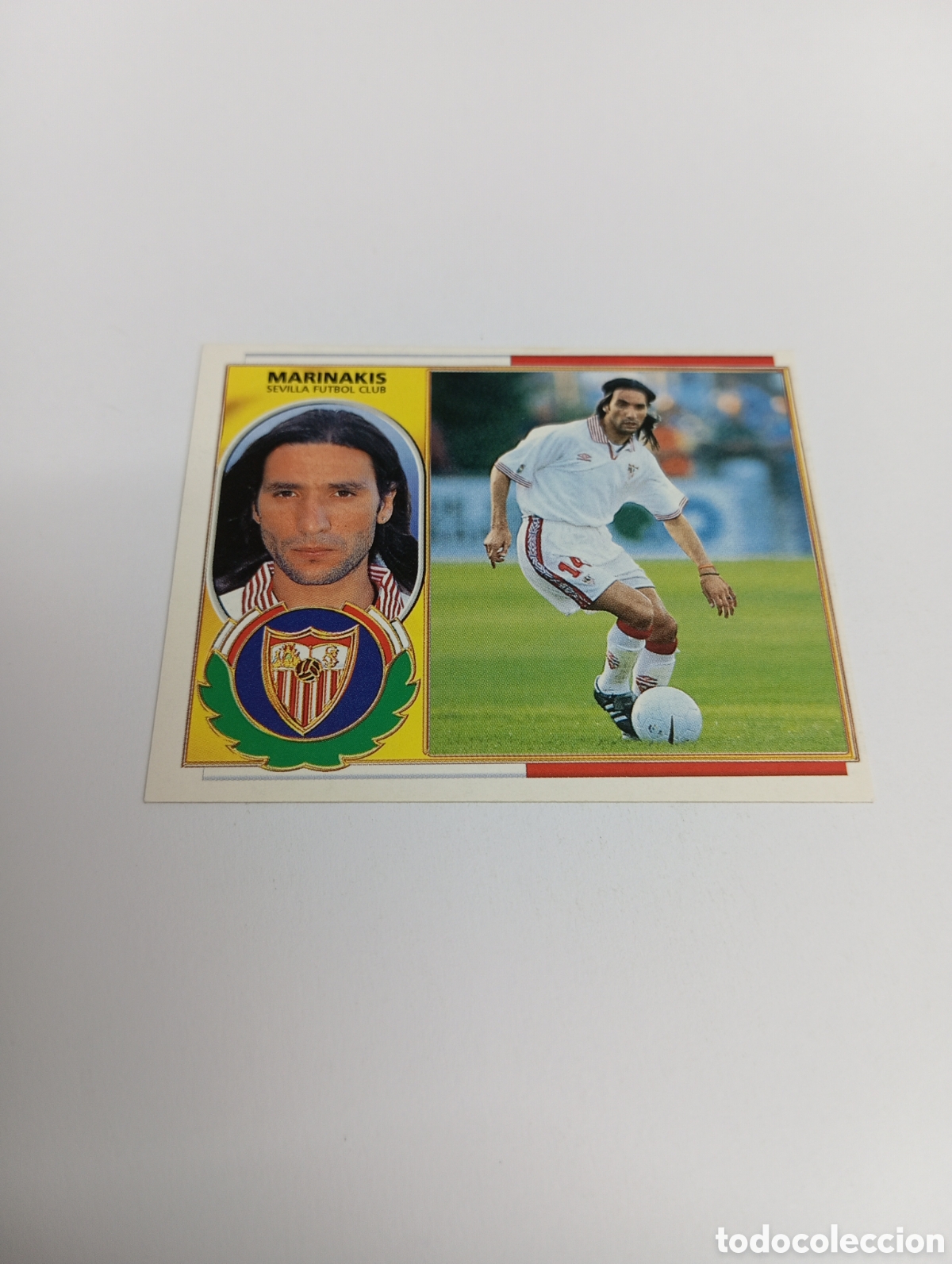 Cromos de F&uacute;tbol: MARINAKIS COLOCA Sevilla Liga Este 1996 1997 PANINI 96 97